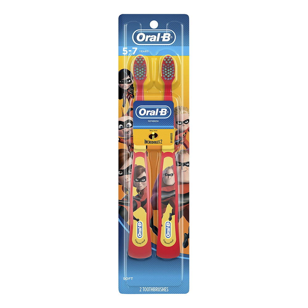 Oral-B Kids Manual Toothbrush Featuring Disney and Pixar's , 2 Ea